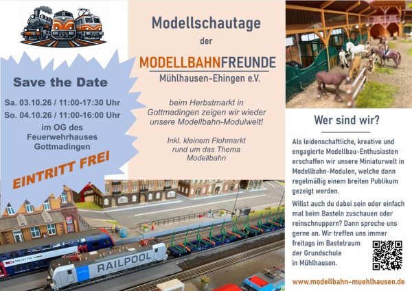 Modellschautage Herbstmarkt Gottmadingen 2026